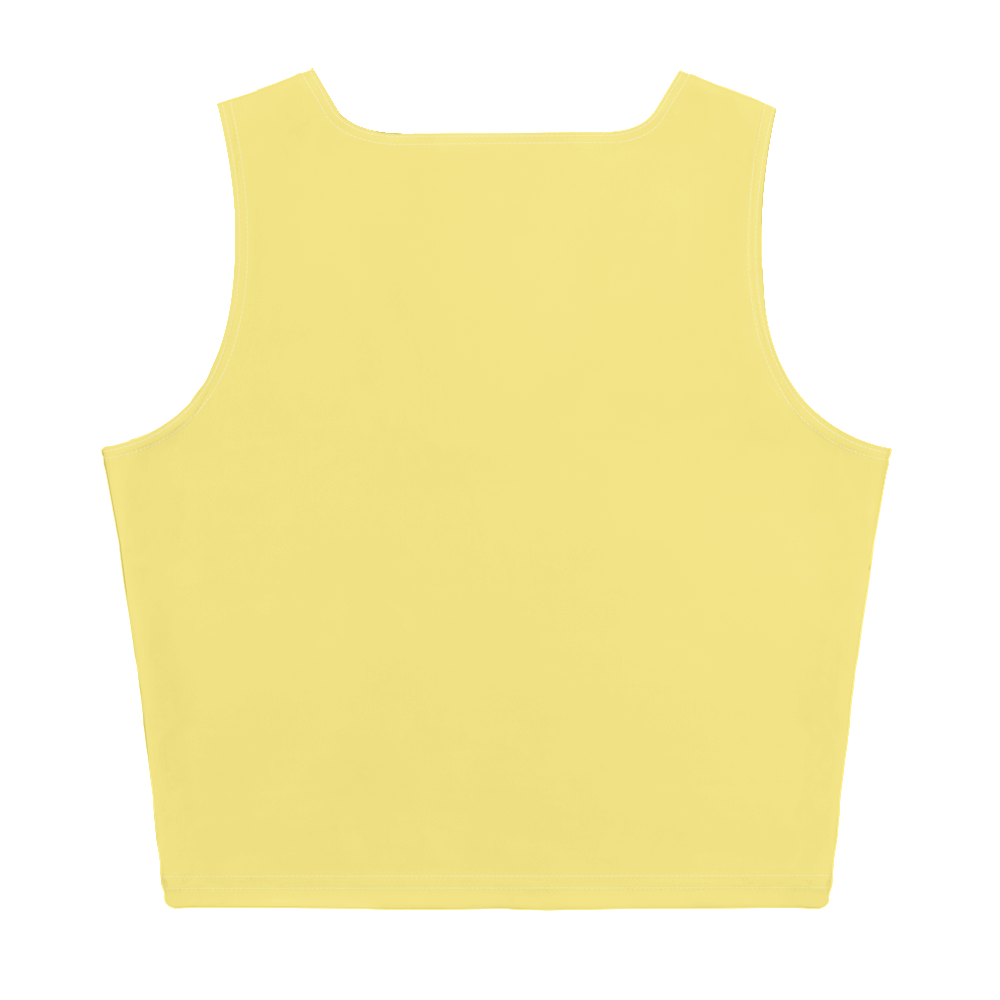 Michigan Upper Peninsula Crop Tank (w/ UP Outline) | Cherry Yellow