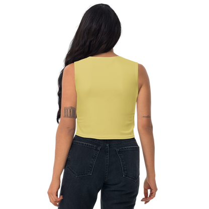 Michigan Upper Peninsula Crop Tank (w/ UP Outline) | Plum Yellow