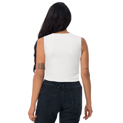 Michigan Upper Peninsula Crop Tank (w/ UP Outline) | Birch Bark White