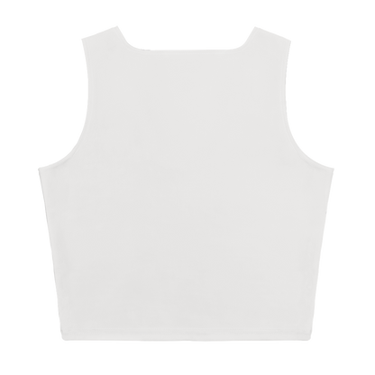 Michigan Upper Peninsula Crop Tank (w/ UP USA Flag) | Birch Bark White