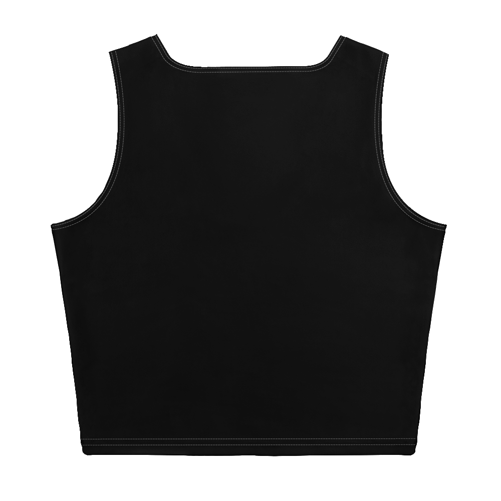 'Détroit Rocque Cité' Crop Tank | Black