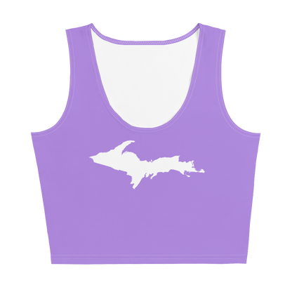 Michigan Upper Peninsula Crop Tank (w/ UP Outline) | Lavender