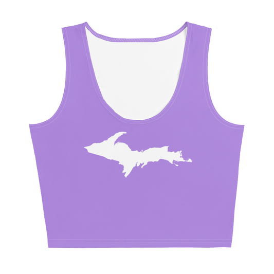 Michigan Upper Peninsula Crop Tank (w/ UP Outline) | Lavender