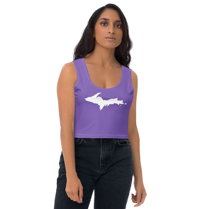 Michigan Upper Peninsula Crop Tank (w/ UP Outline) | Lake Iris