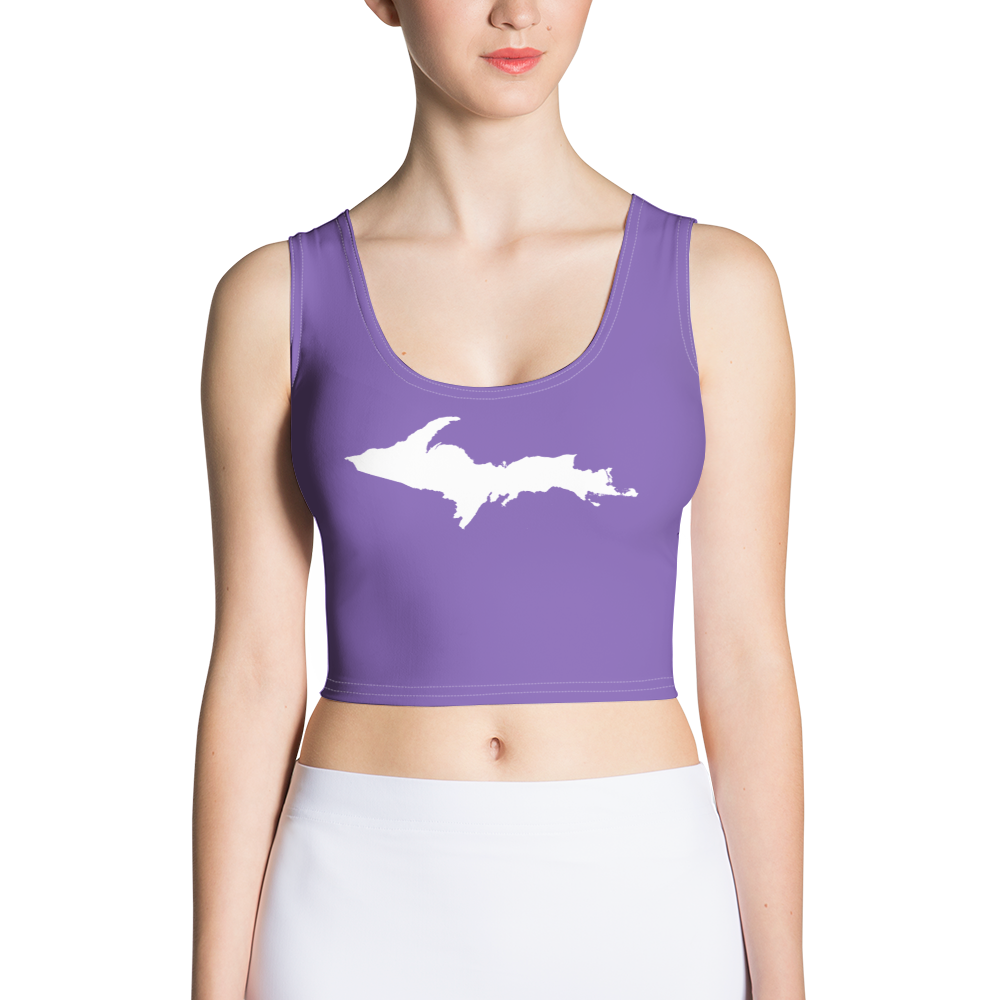 Michigan Upper Peninsula Crop Tank (w/ UP Outline) | Lake Iris