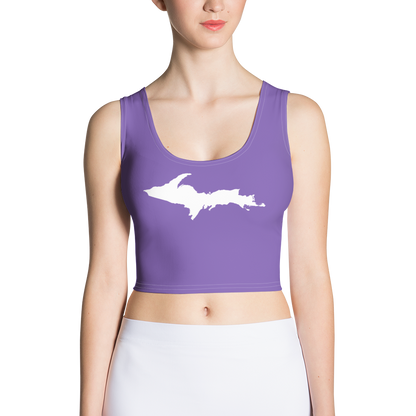 Michigan Upper Peninsula Crop Tank (w/ UP Outline) | Lake Iris