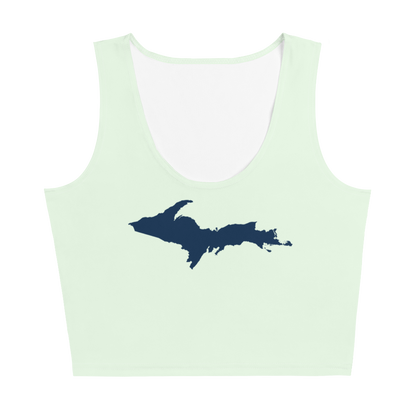 Michigan Upper Peninsula Crop Tank (w/ UP Outline) | Dew Green