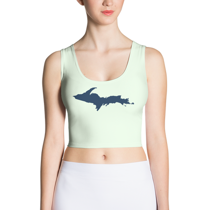 Michigan Upper Peninsula Crop Tank (w/ UP Outline) | Dew Green