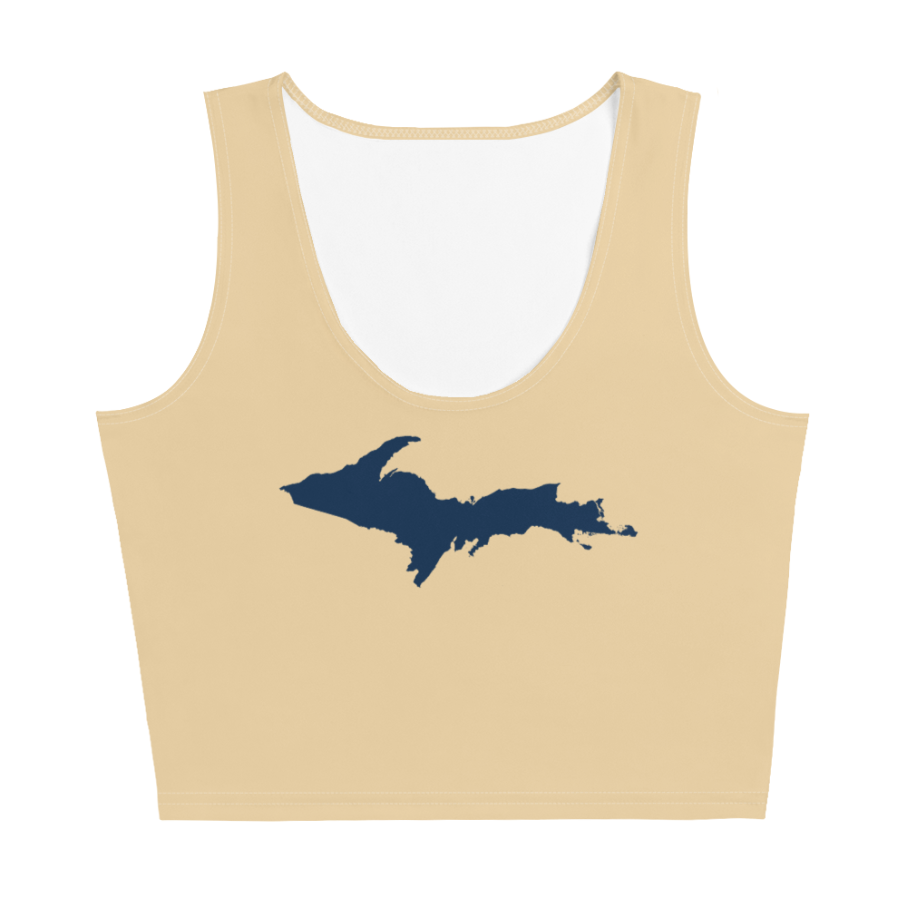 Michigan Upper Peninsula Crop Tank (w/ UP Outline) | Maple Color