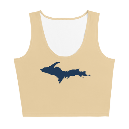 Michigan Upper Peninsula Crop Tank (w/ UP Outline) | Maple Color