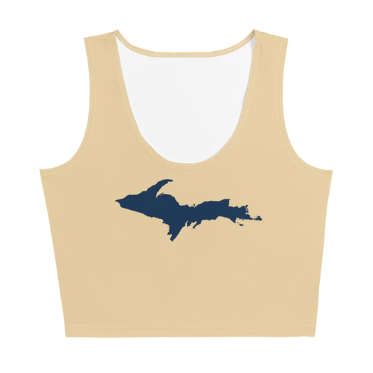 Michigan Upper Peninsula Crop Tank (w/ UP Outline) | Maple Color