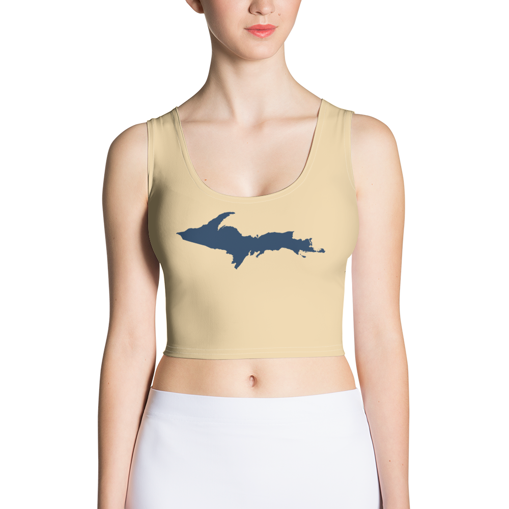 Michigan Upper Peninsula Crop Tank (w/ UP Outline) | Maple Color