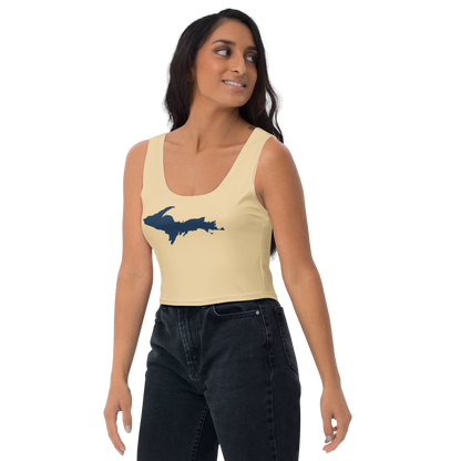 Michigan Upper Peninsula Crop Tank (w/ UP Outline) | Maple Color