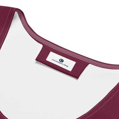 Michigan Upper Peninsula Crop Tank (w/ UP Outline) | Old Mission Burgundy