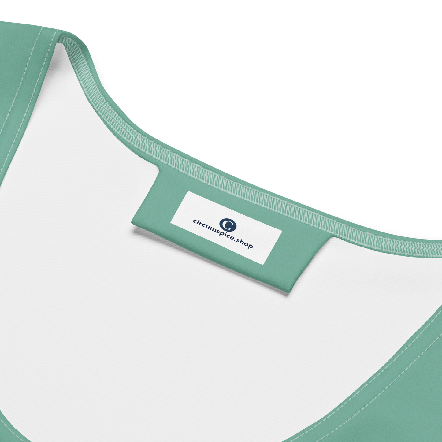 Michigan Upper Peninsula Crop Tank (w/ UP Outline) | Metallic Mint Green