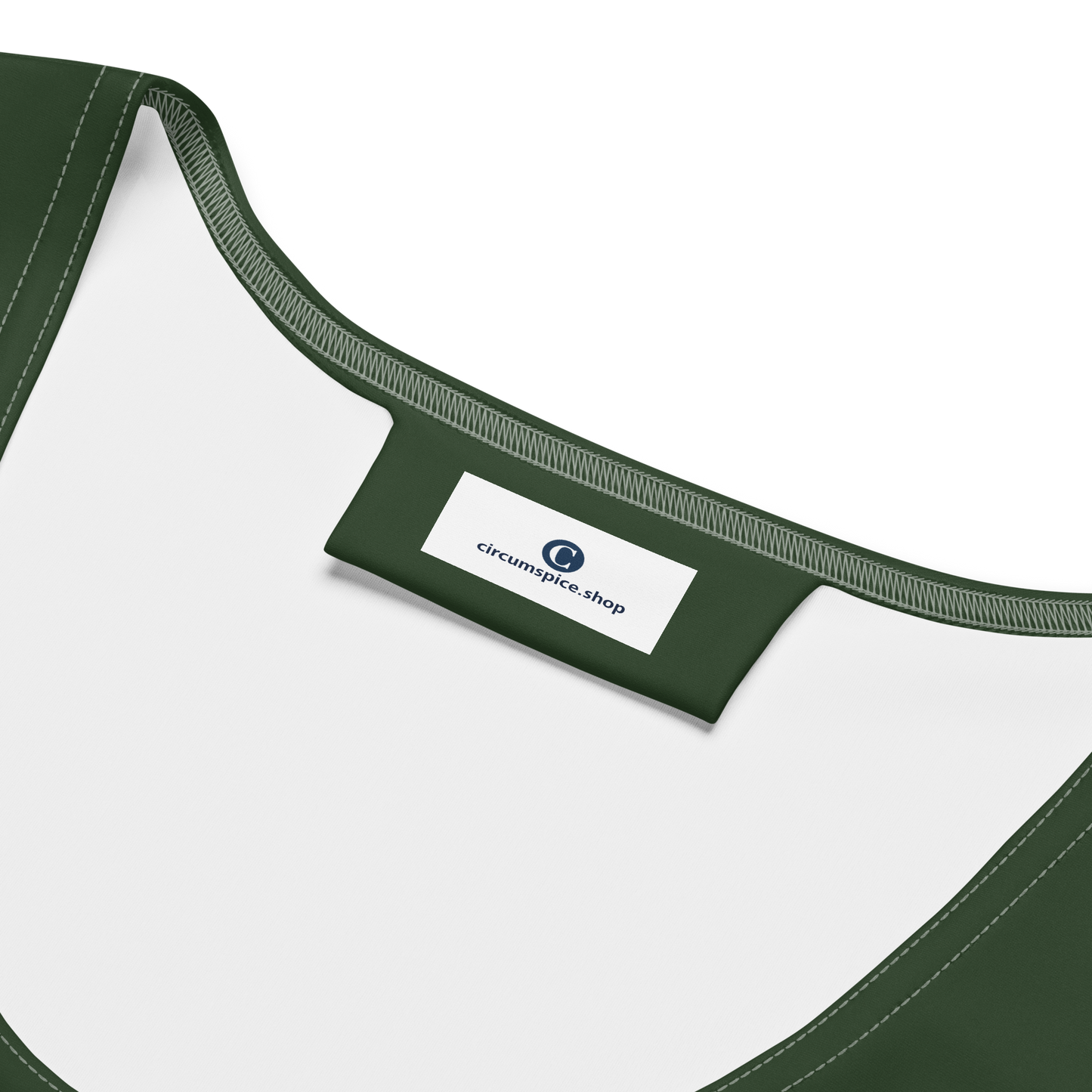 Michigan Upper Peninsula Crop Tank (w/ UP Outline) | Military Green