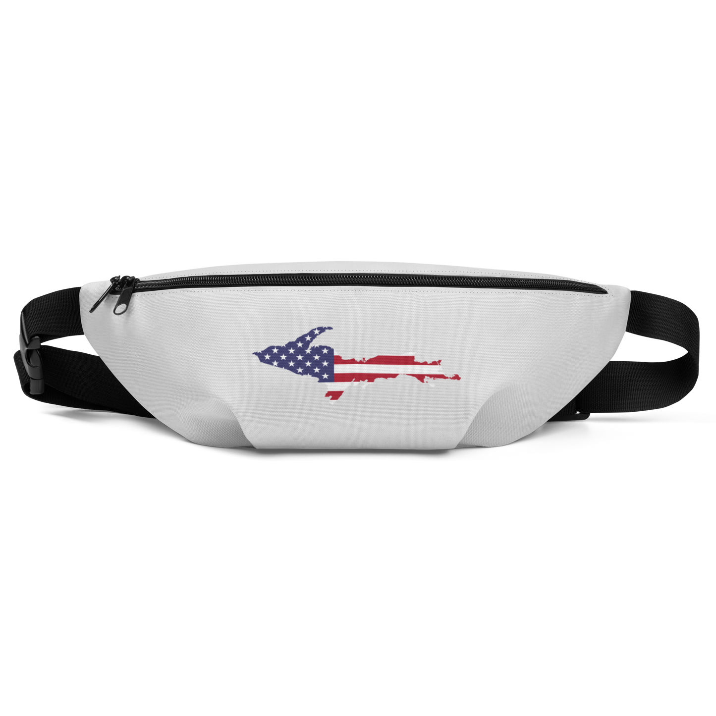 Michigan Upper Peninsula Fanny Pack (w/ UP USA Flag Outline) | Birch Bark White