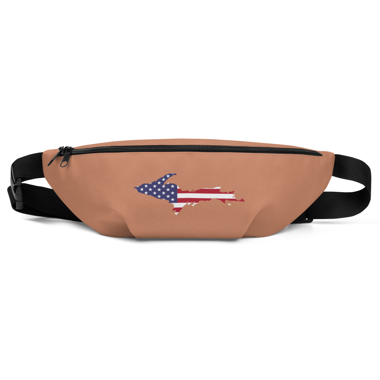 Michigan Upper Peninsula Fanny Pack (w/ UP USA Flag Outline) | Copper Color