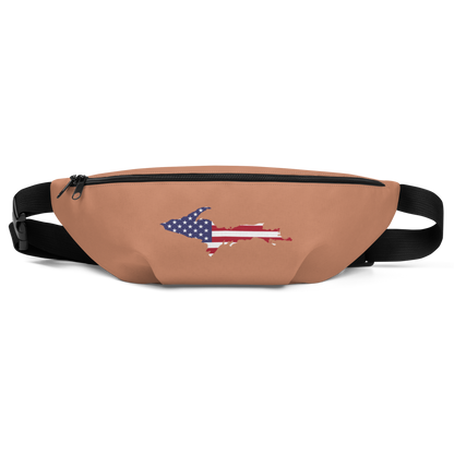 Michigan Upper Peninsula Fanny Pack (w/ UP USA Flag Outline) | Copper Color