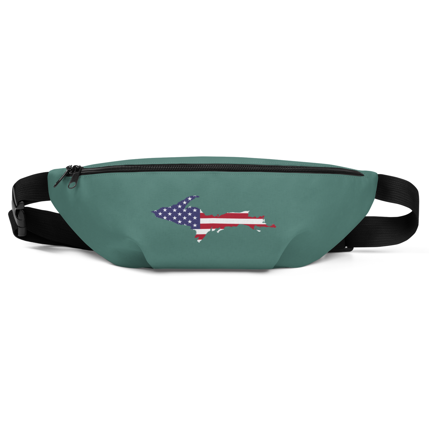 Michigan Upper Peninsula Fanny Pack (w/ UP USA Flag Outline) | Copper Green