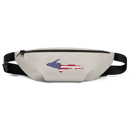 Michigan Upper Peninsula Fanny Pack (w/ UP USA Flag Outline) | Canvas Color