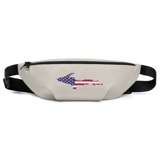 Michigan Upper Peninsula Fanny Pack (w/ UP USA Flag Outline) | Canvas Color
