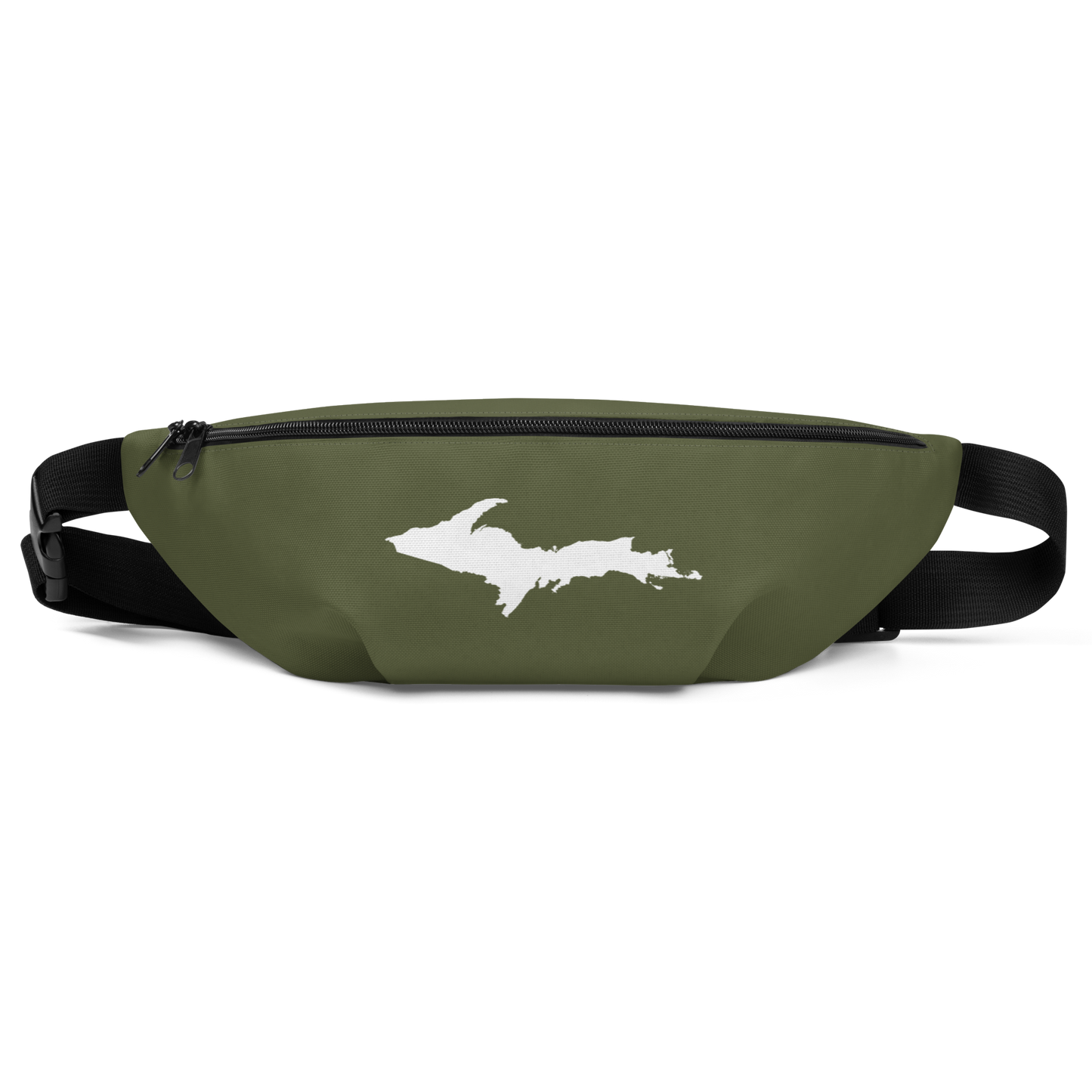 Michigan Upper Peninsula Fanny Pack (w/ UP Outline) | Army Green