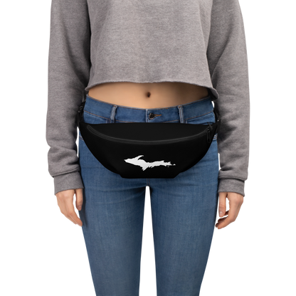 Michigan Upper Peninsula Fanny Pack (w/ UP Outline) | Black