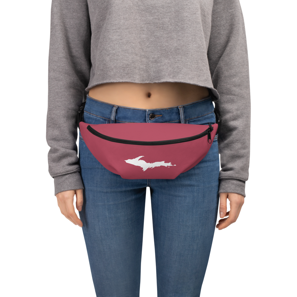 Michigan Upper Peninsula Fanny Pack (w/ UP Outline) | Popstar Pink