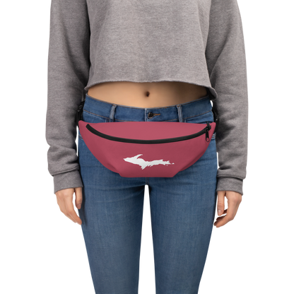 Michigan Upper Peninsula Fanny Pack (w/ UP Outline) | Popstar Pink