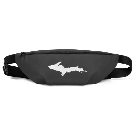 Michigan Upper Peninsula Fanny Pack (w/ UP Outline) | Iron Ore Grey