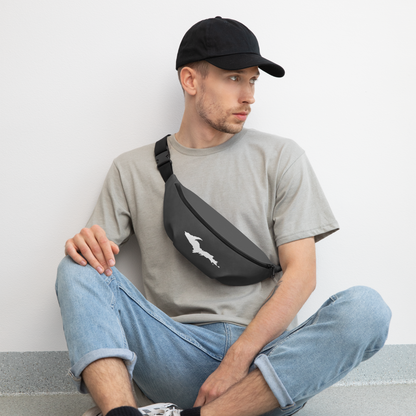 Michigan Upper Peninsula Fanny Pack (w/ UP Outline) | Iron Ore Grey