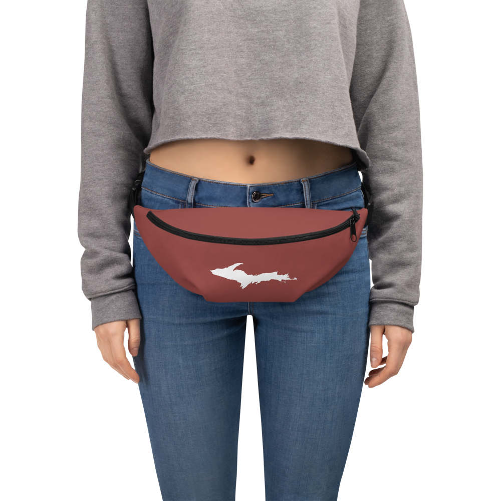 Michigan Upper Peninsula Fanny Pack (w/ UP Outline) | Ore Dock Red