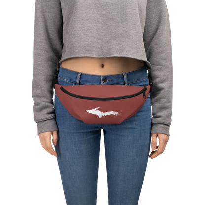 Michigan Upper Peninsula Fanny Pack (w/ UP Outline) | Ore Dock Red