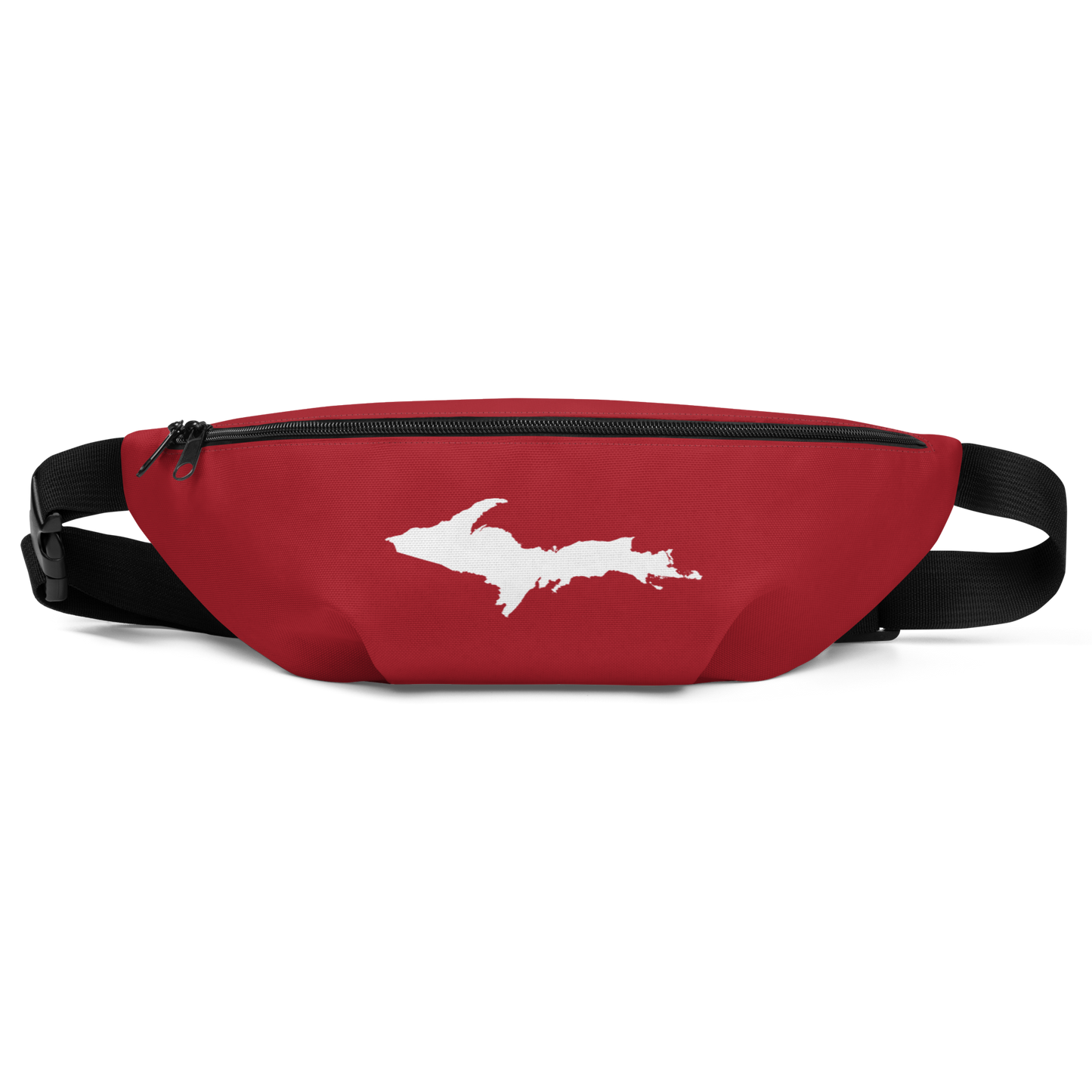 Michigan Upper Peninsula Fanny Pack (w/ UP Outline) | Thimbleberry Red