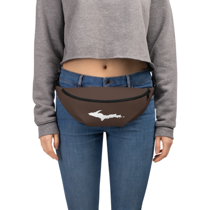 Michigan Upper Peninsula Fanny Pack (w/ UP Outline) | Hickory Color