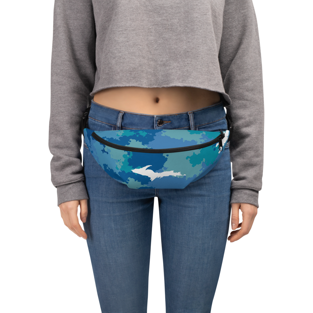 Michigan Upper Peninsula Fanny Pack (w/ UP Outline) | Great Lakes Camo