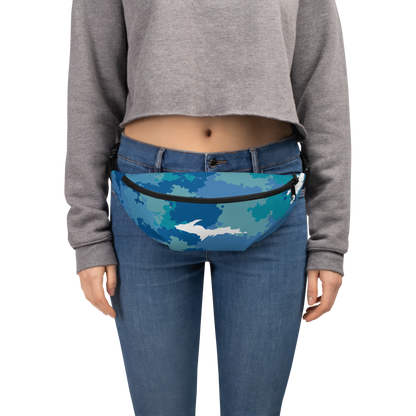 Michigan Upper Peninsula Fanny Pack (w/ UP Outline) | Great Lakes Camo