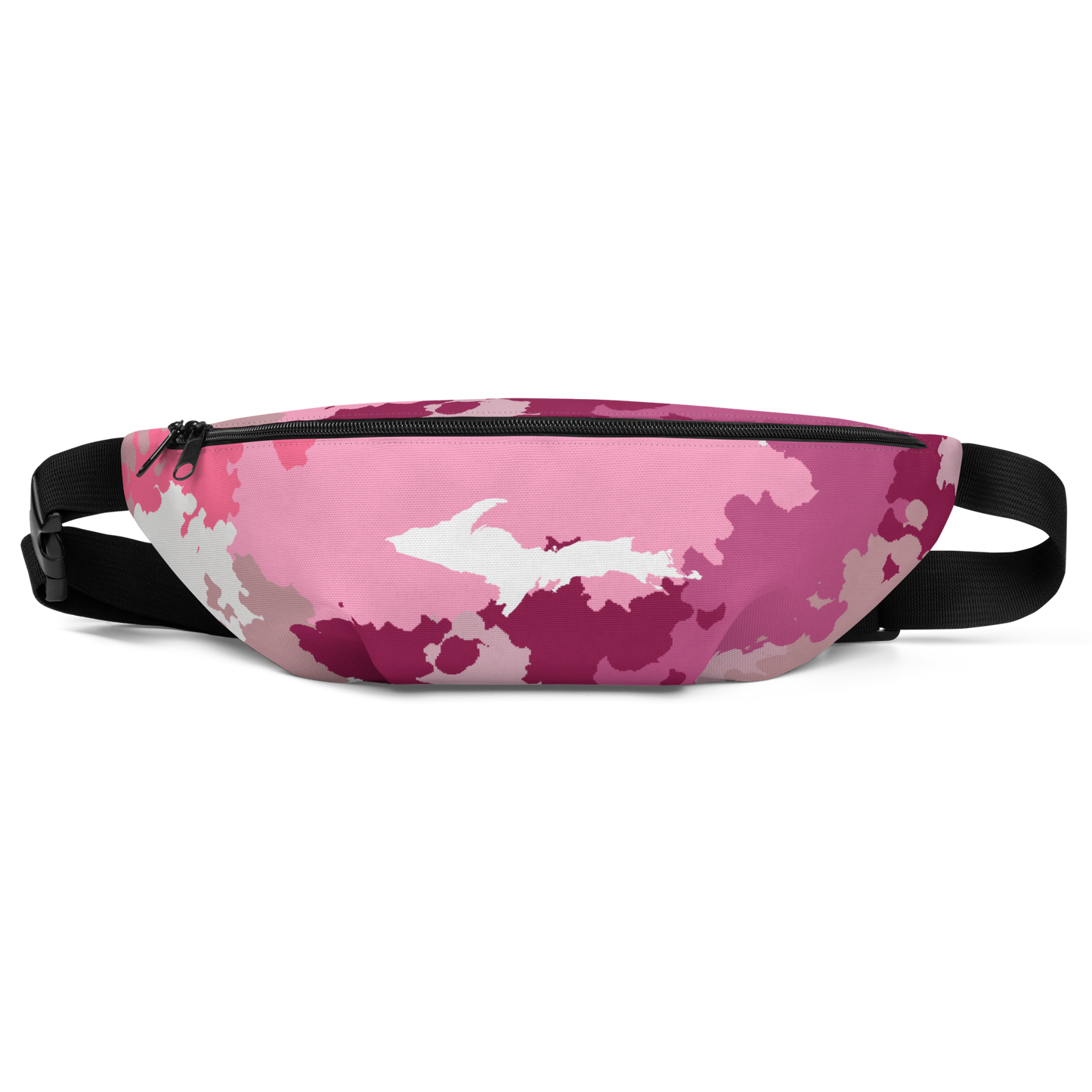 Michigan Upper Peninsula Fanny Pack (w/ UP Outline) | Pink Camo