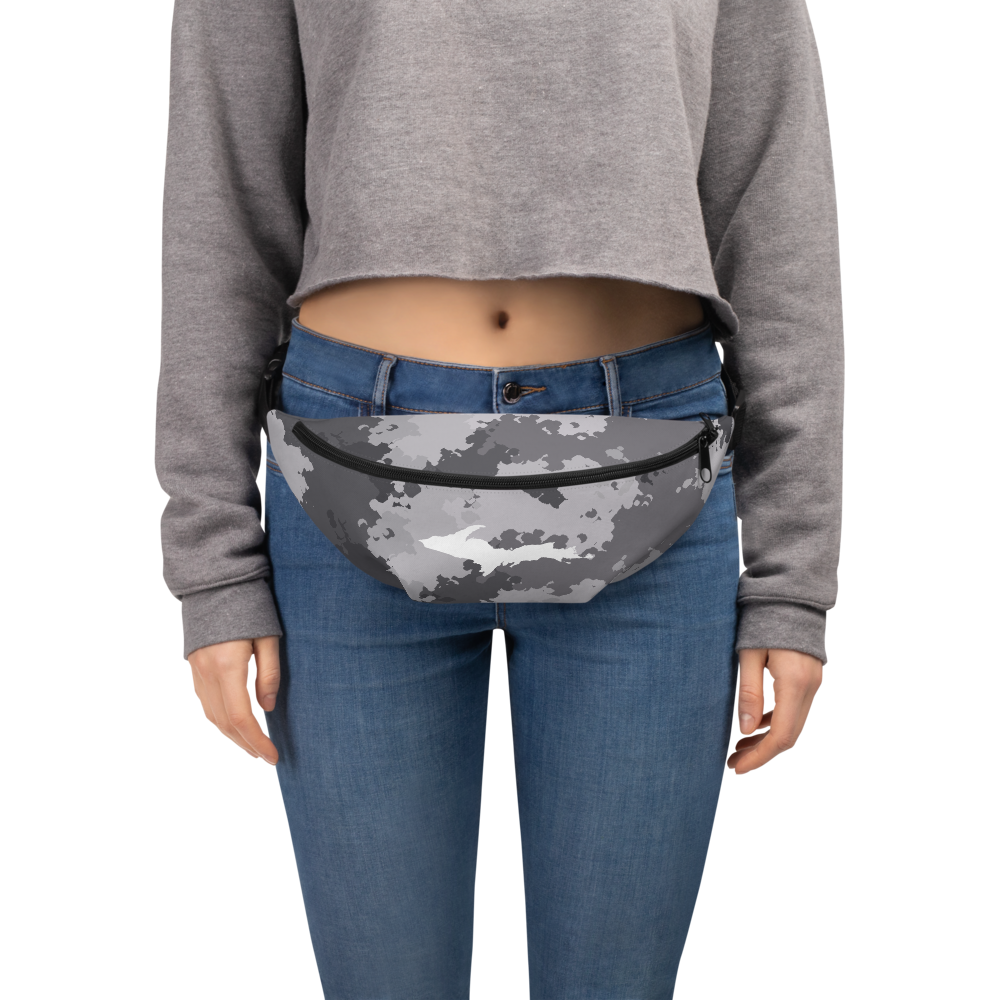 Michigan Upper Peninsula Fanny Pack (w/ UP Outline) | Iron Ore Camo