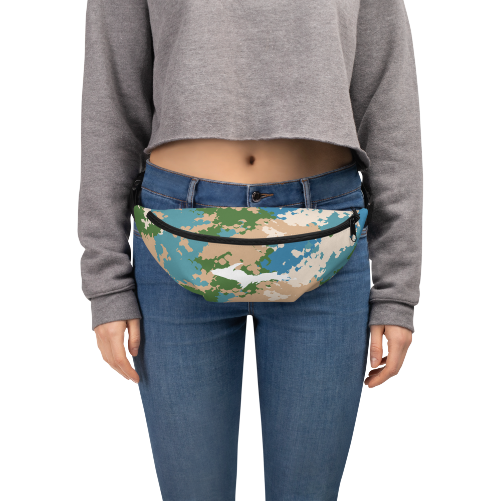 Michigan Upper Peninsula Fanny Pack (w/ UP Outline) | Sleeping Bear Camo