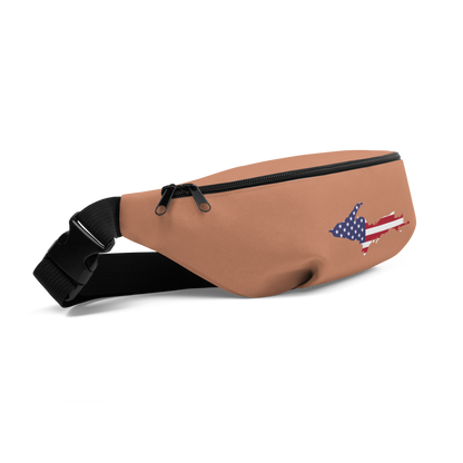 Michigan Upper Peninsula Fanny Pack (w/ UP USA Flag Outline) | Copper Color