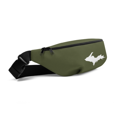 Michigan Upper Peninsula Fanny Pack (w/ UP Outline) | Army Green