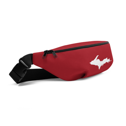 Michigan Upper Peninsula Fanny Pack (w/ UP Outline) | Thimbleberry Red