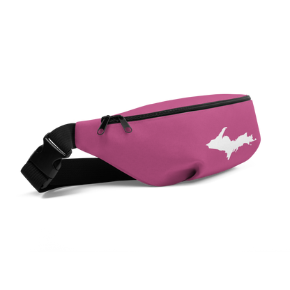 Michigan Upper Peninsula Fanny Pack (w/ UP Outline) | Apple Blossom Pink