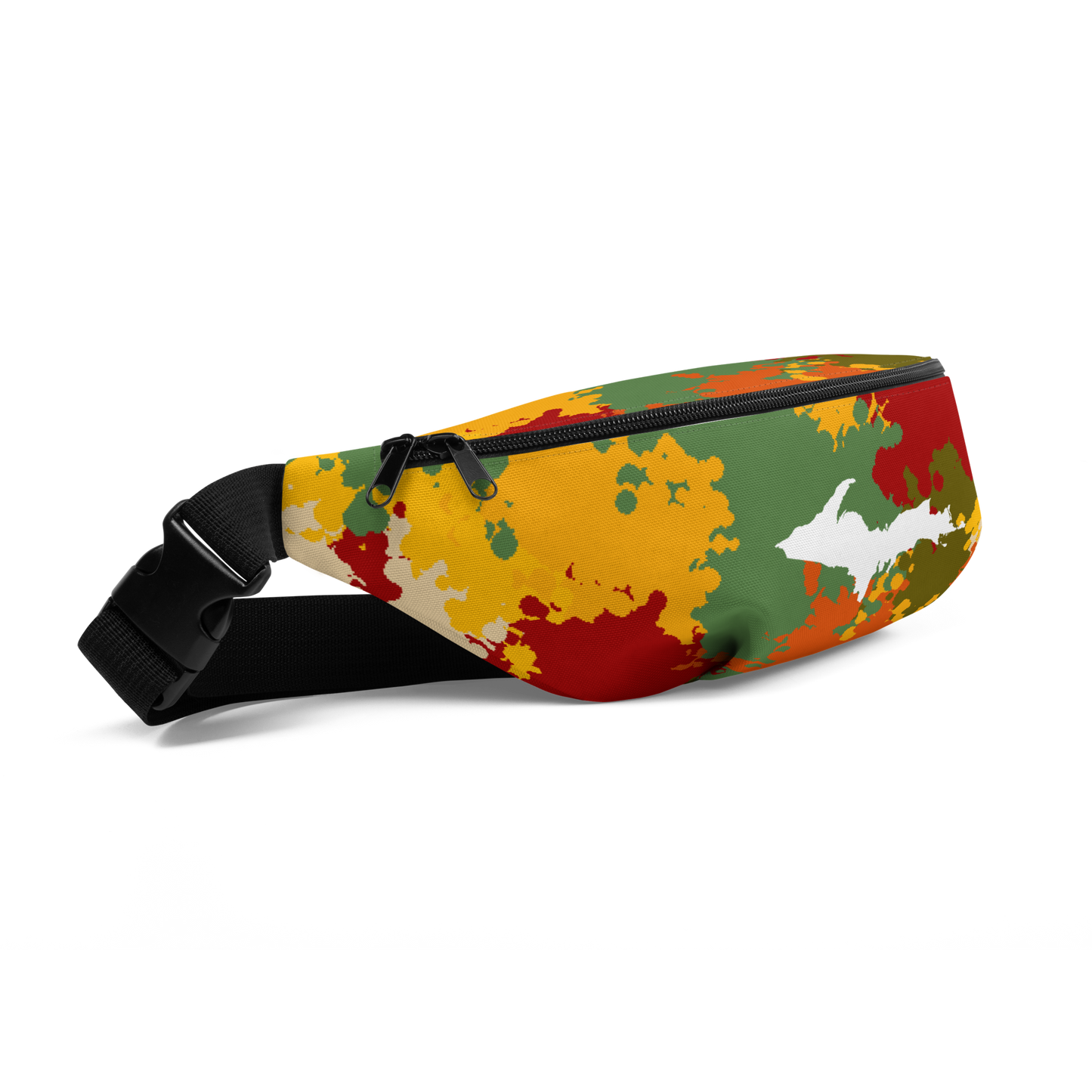 Michigan Upper Peninsula Fanny Pack (w/ UP Outline) | Fall Colors Camo