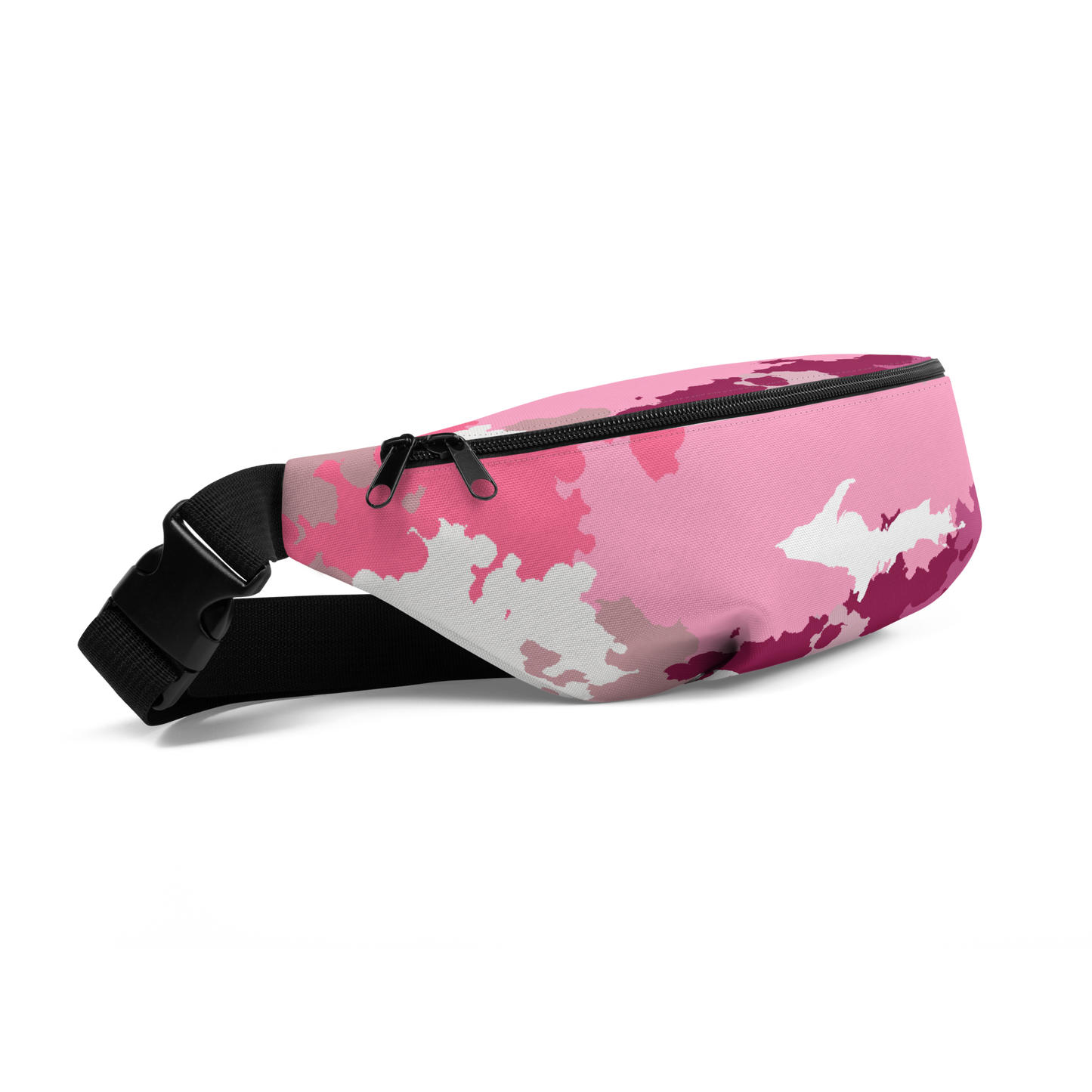 Michigan Upper Peninsula Fanny Pack (w/ UP Outline) | Pink Camo