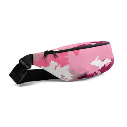 Michigan Upper Peninsula Fanny Pack (w/ UP Outline) | Pink Camo