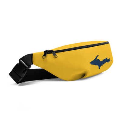 Michigan Upper Peninsula Fanny Pack (w/ Navy UP Outline) | Gold