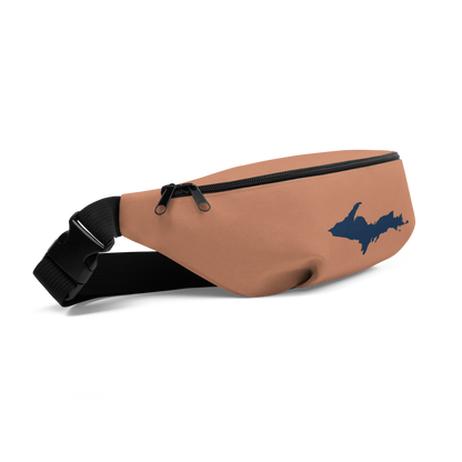 Michigan Upper Peninsula Fanny Pack (w/ Navy UP Outline) | Copper Color